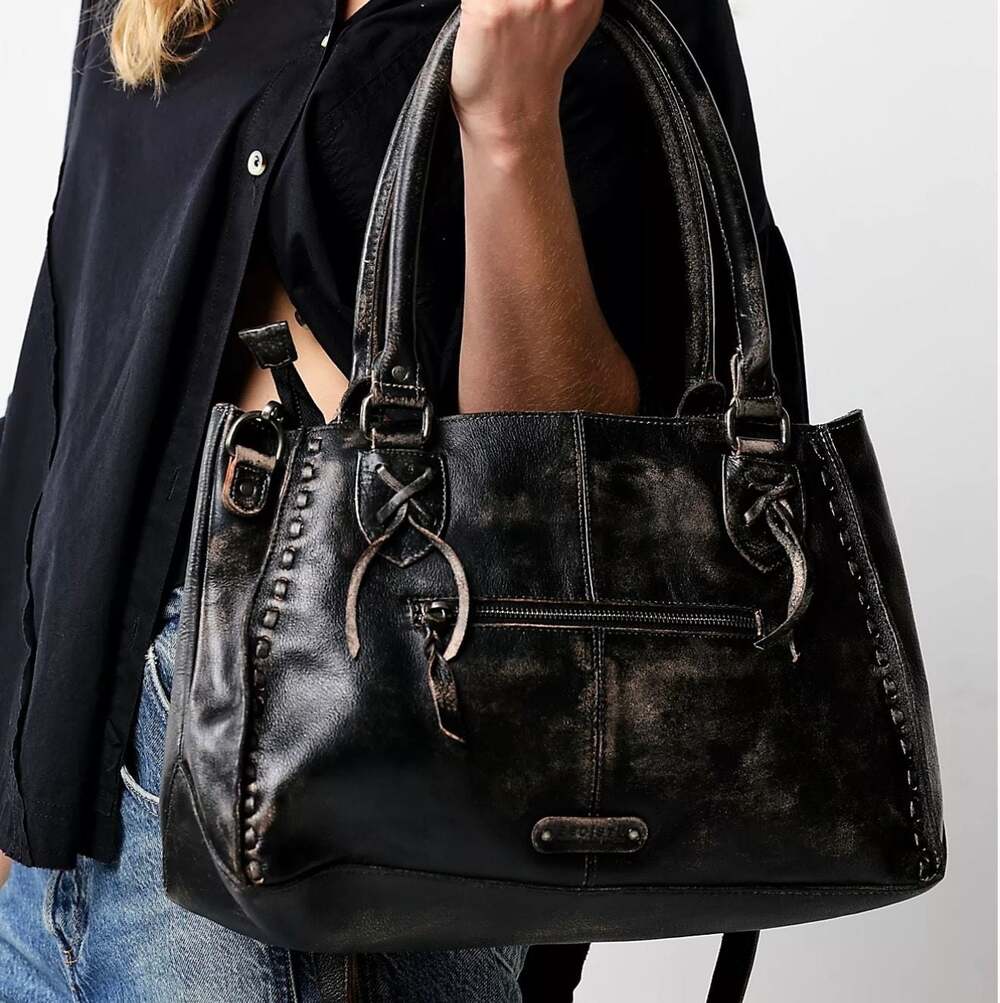 Bed Stu Rockababy Hand Washed Leather Satchel Bag